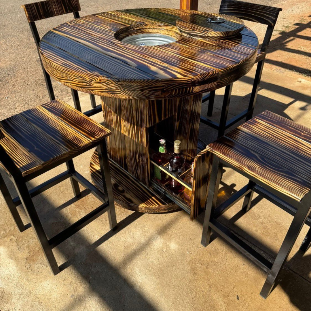 Mesa Cooler Rústica Artesanal