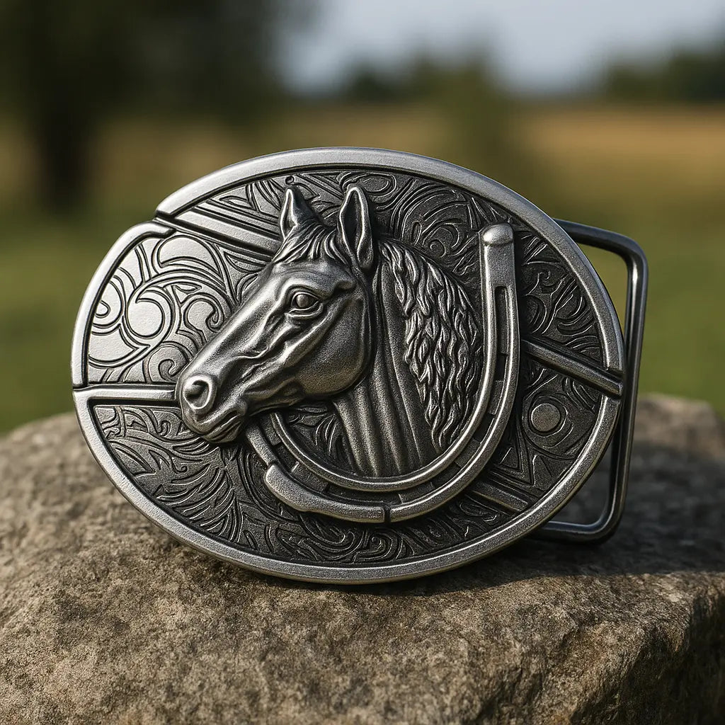 Fivela Cavalo de Aço com Canivete Secreto - Esporatto
