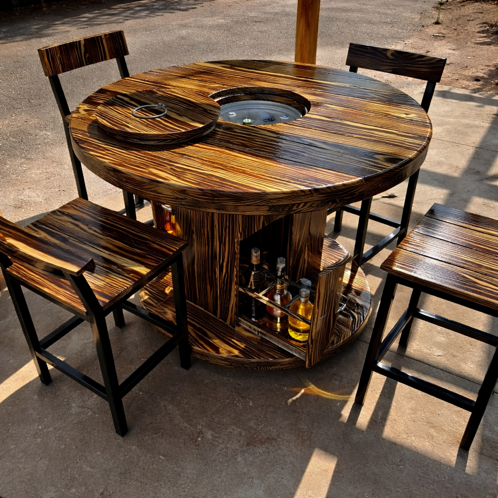 Mesa Cooler Rústica Artesanal