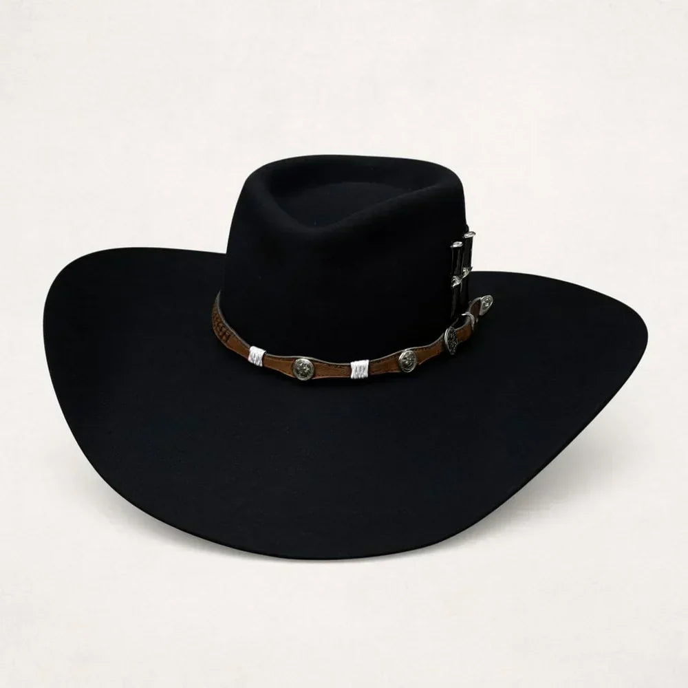 Chapeu 3 Cravos Americano Preto